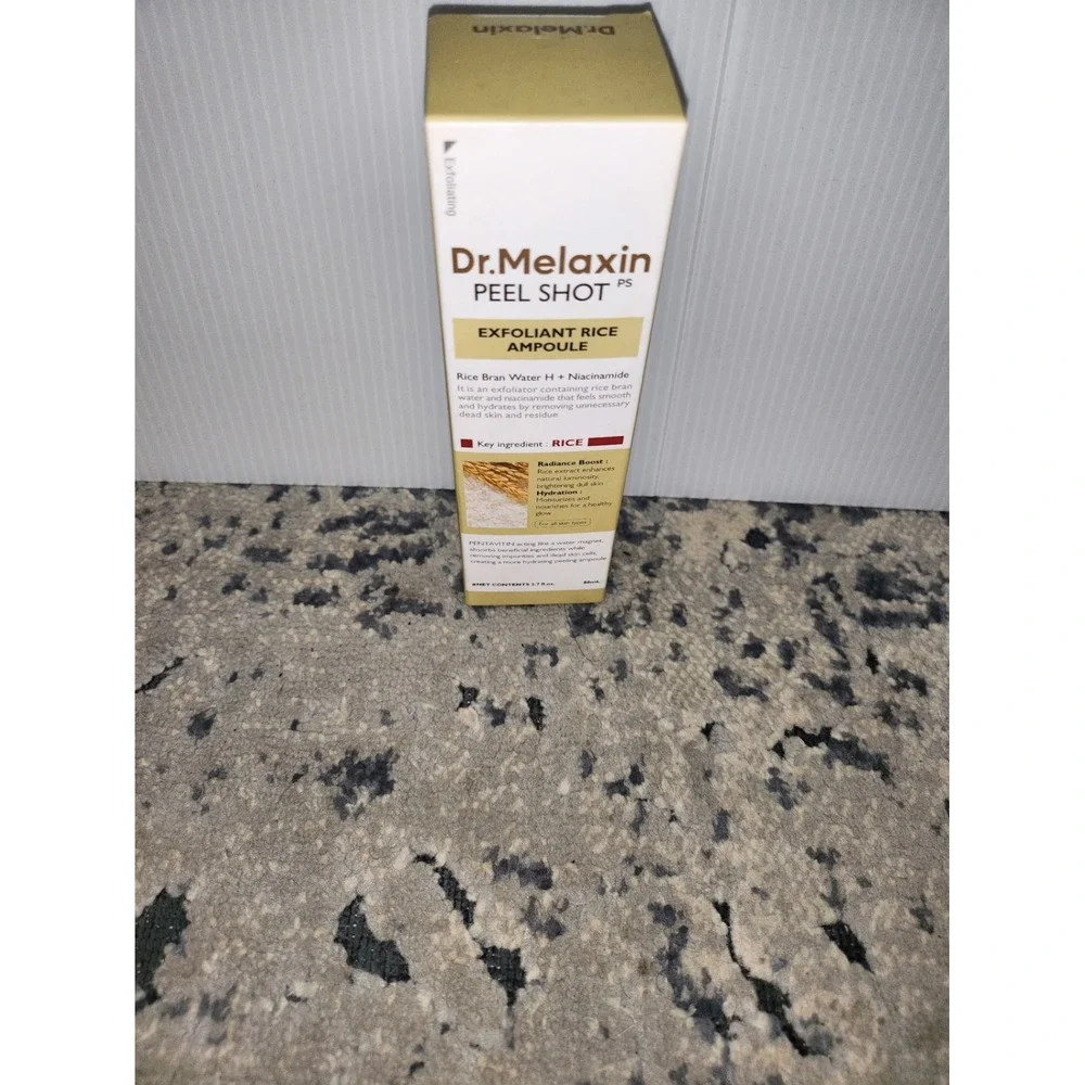 Dr. Melaxin Peel Shot PS Exfoliant Rice Ampoule 50ml Niacinamide K-Beauty New